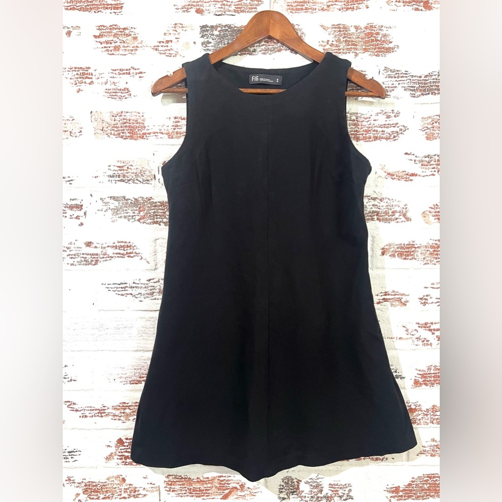 FIG Black Dress A Line Sleeveless Little Black Dress Size M
